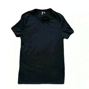 Women's ASOS Black Short Sleeve T Shirt Size Large Cotton Casual Lightweight